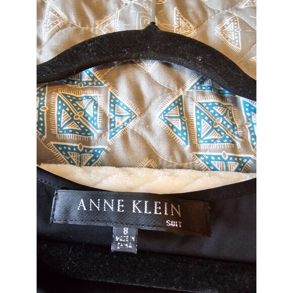 Anne Klein Suit Size 8 black Sequin Tank Top with scoop neck - Picture 3 of 4